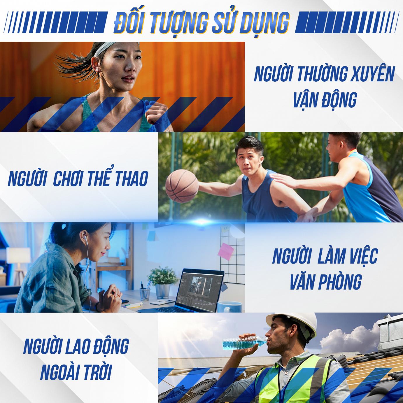 T+Sports Dạng Hộp Cứng 20 gói Thực phẩm bổ sung năng lượng bù nước bù khoáng bù điện giải tăng sức đề kháng bồi bổ cơ thể