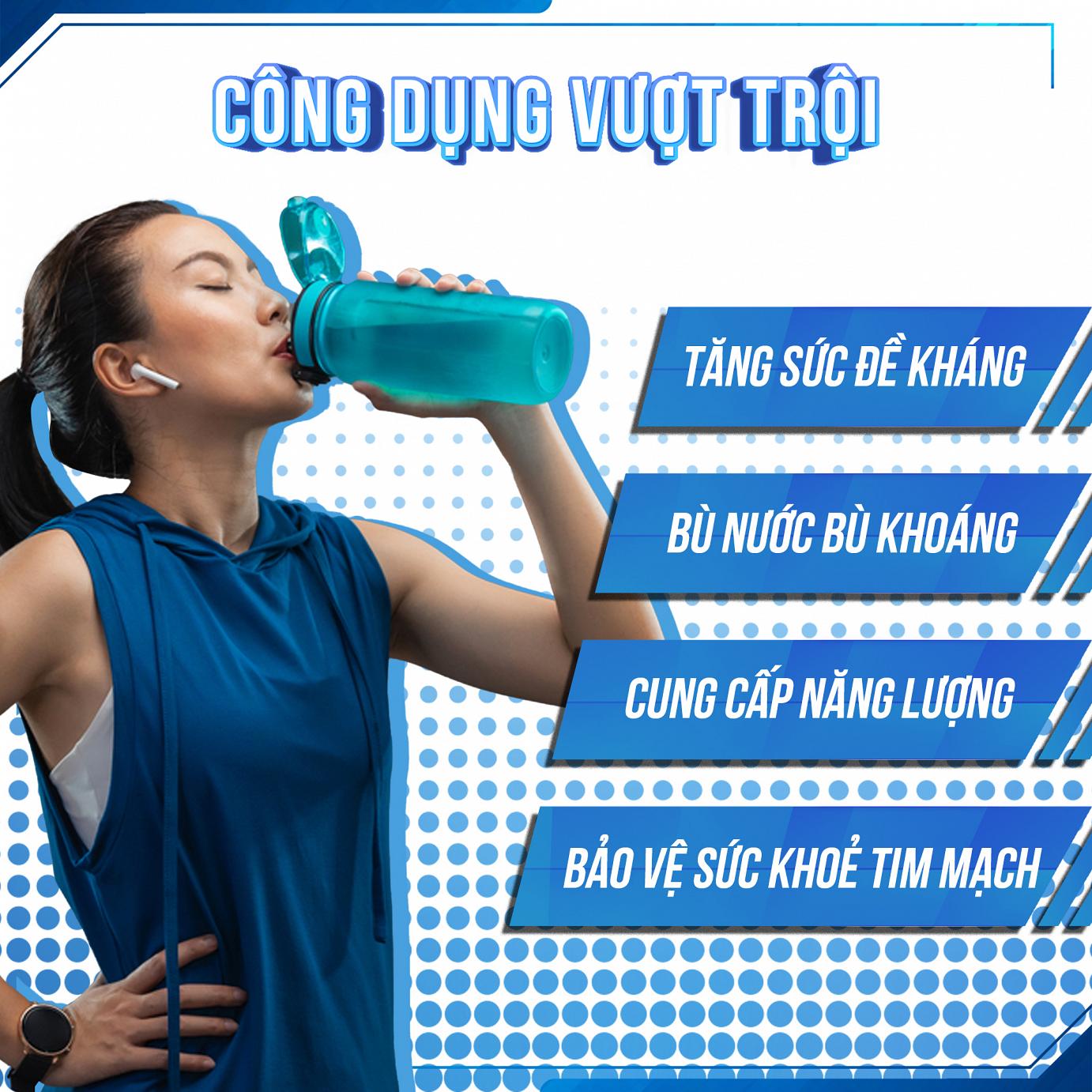 T+Sports Dạng Hộp Cứng 20 gói Thực phẩm bổ sung năng lượng bù nước bù khoáng bù điện giải tăng sức đề kháng bồi bổ cơ thể