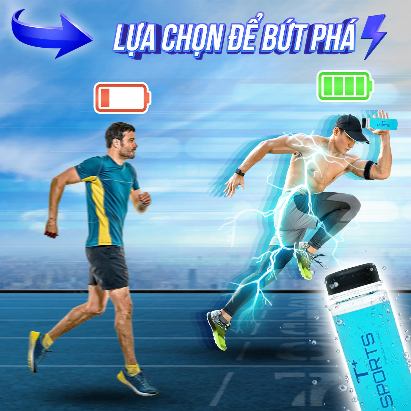 T+Sports Hộp 12 Gói - Thực phẩm bổ sung năng lượng bù nước bù khoáng bù điện giải tăng sức đề kháng bồi bổ cơ thể